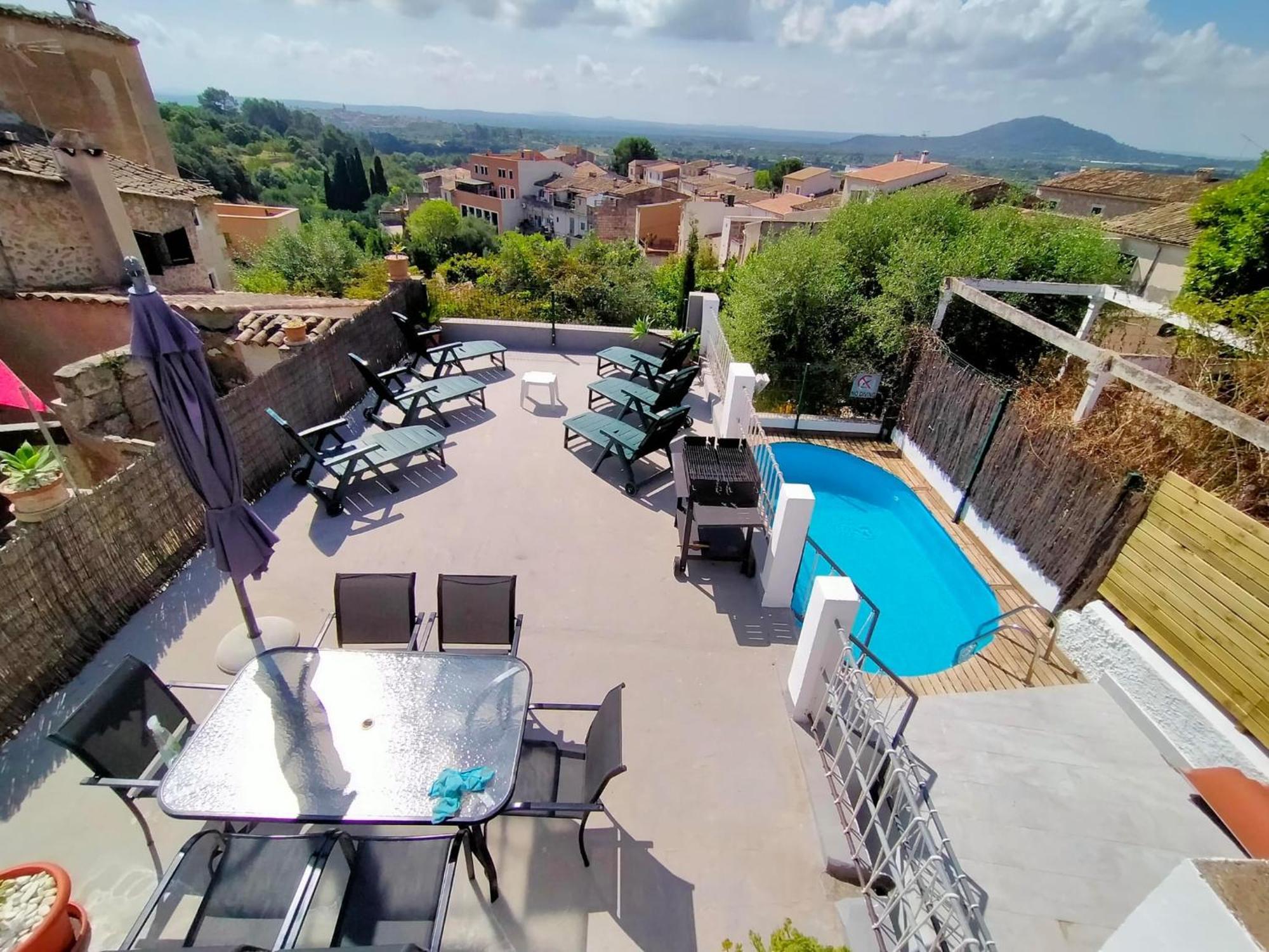 Son Massanet Con Piscina Y Fantasticas Vistas Villa Campanet Bagian luar foto